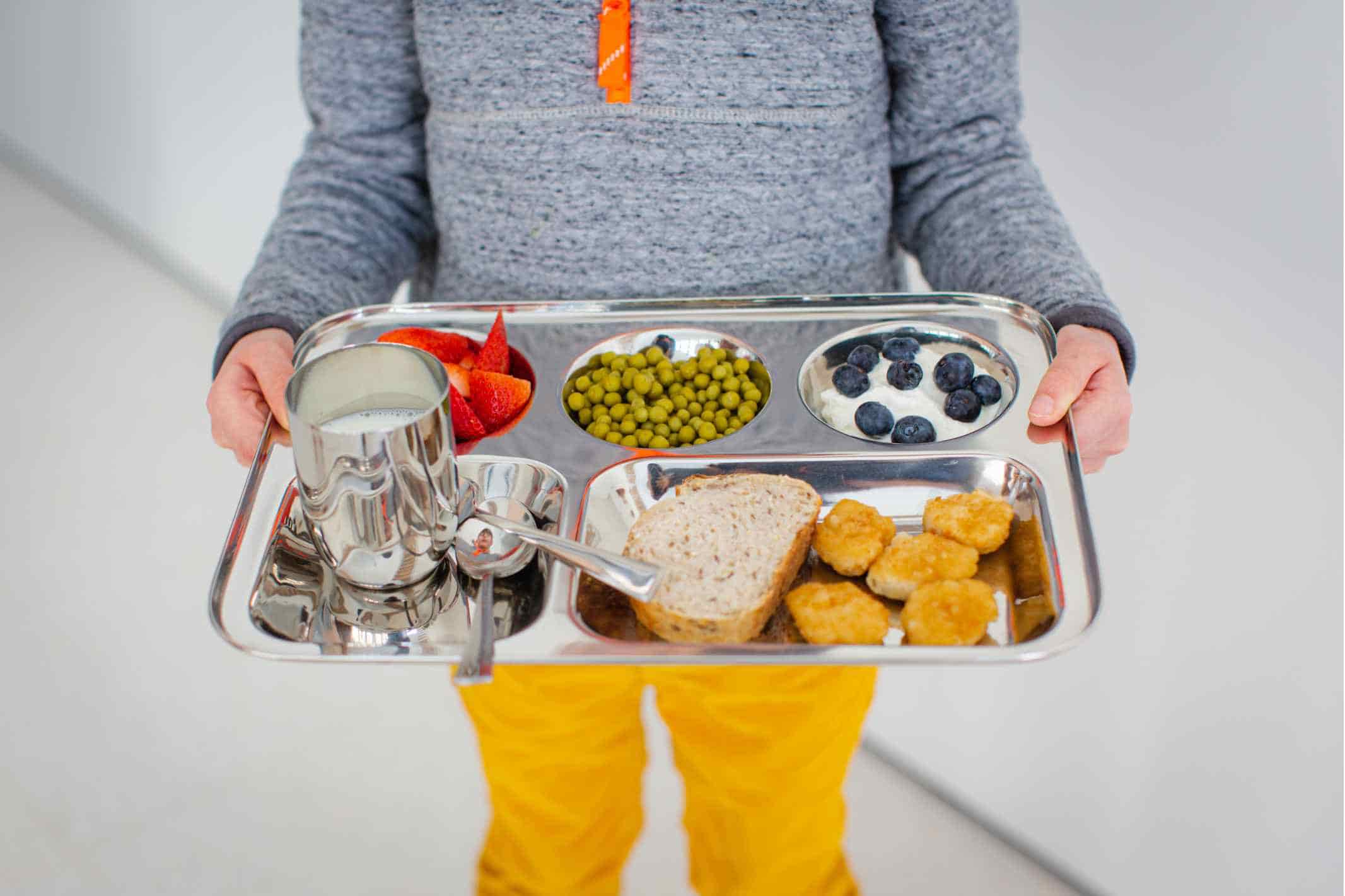 Creative Uses for Cafeteria Trays | Child Holding Lunch Tray