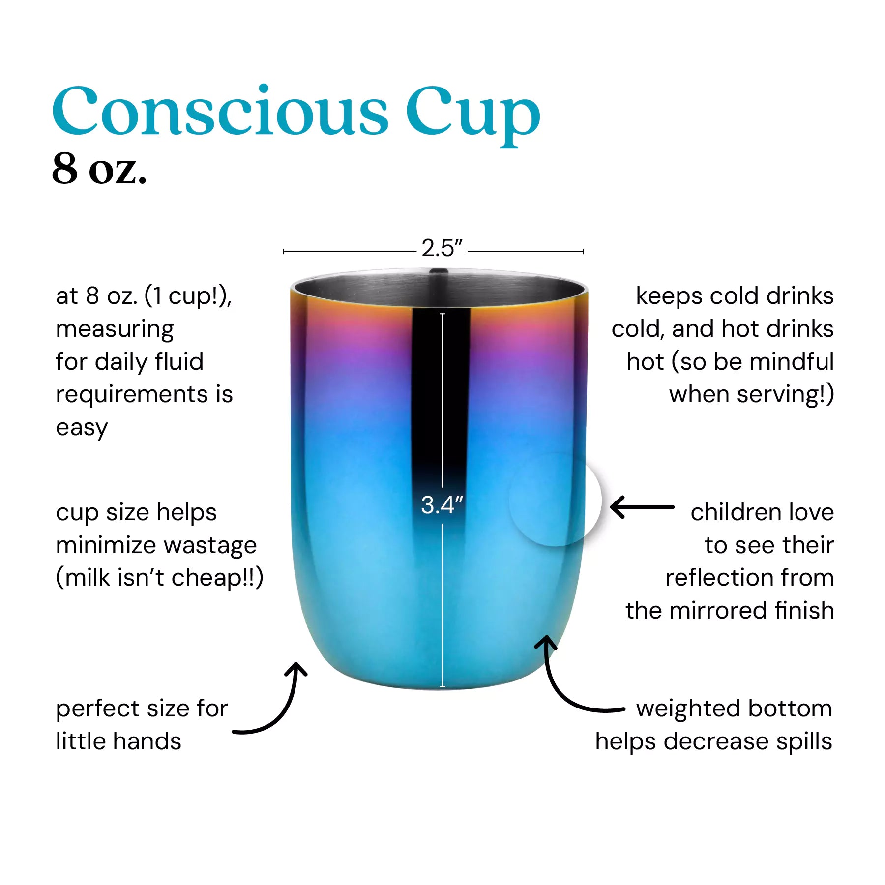 Conscious Cups - 8 oz (Set of 4)