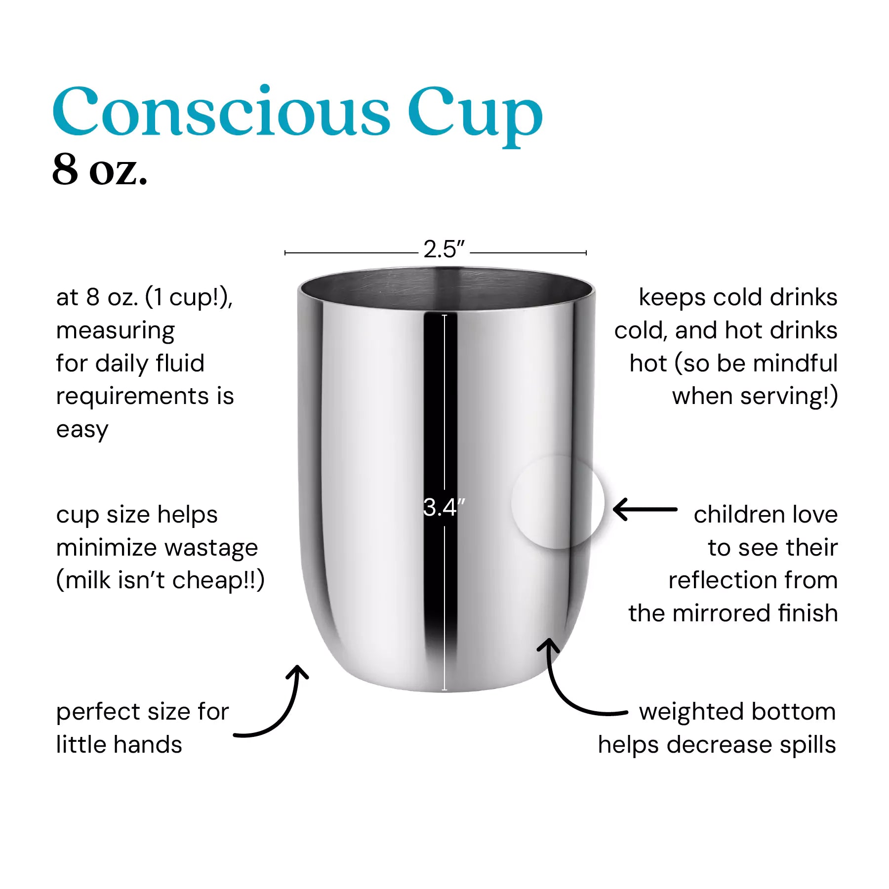 Conscious Cups - 8 oz (Set of 4)