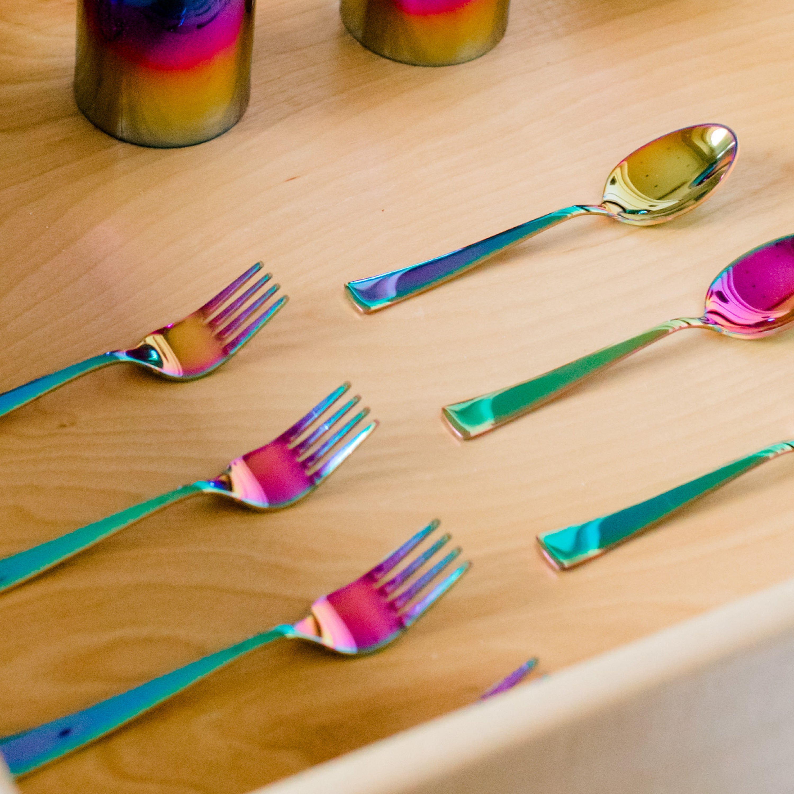 Stainless steel kids utensils