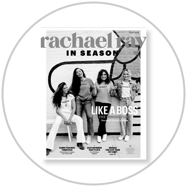Ahimsa Children's stainless steel tablesware in Rachael Ray magazine - "how cute are these reusable rainbow dishsets for kids? They're specially made for smaller hands and won't dent or chip during messy mealtimes"