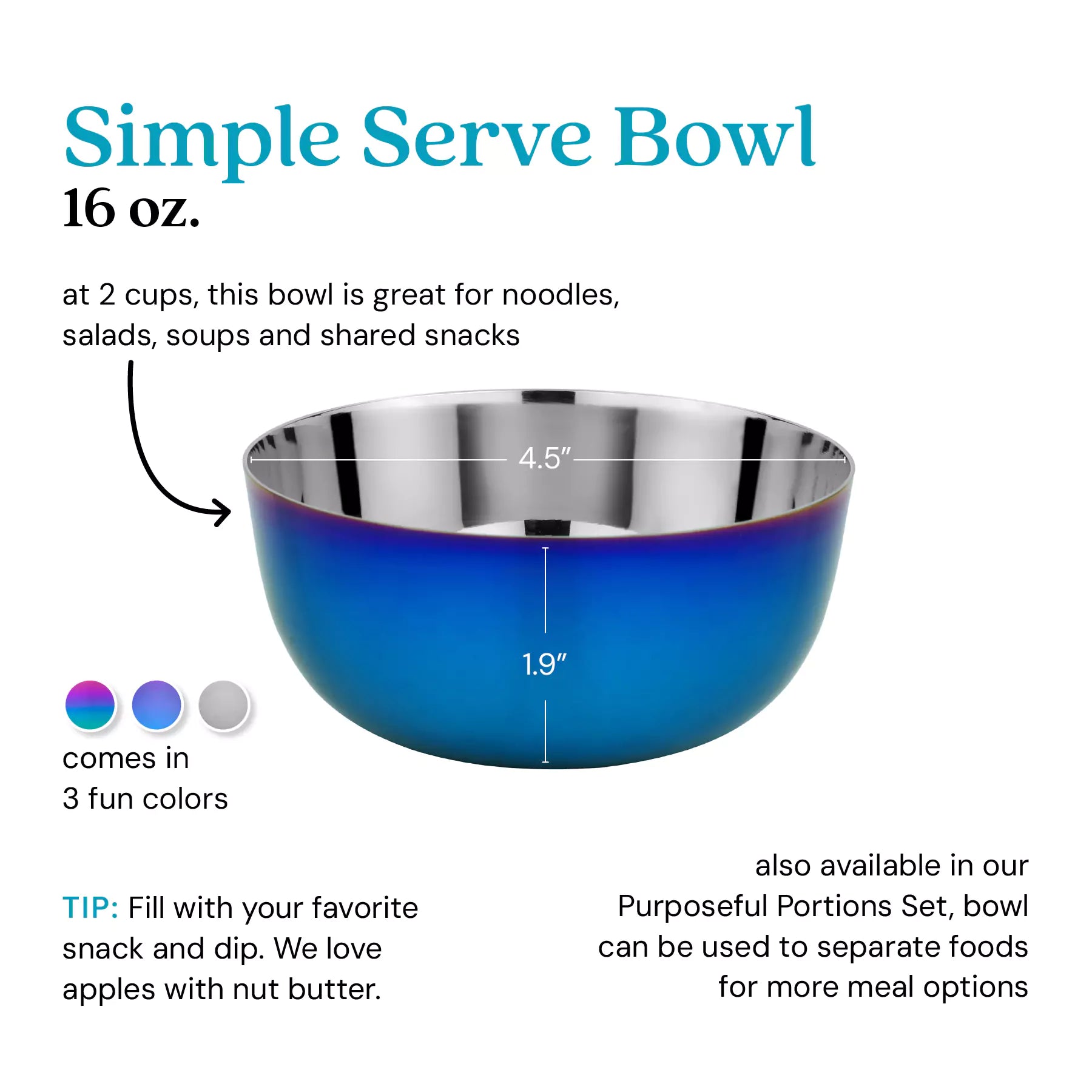 Simple Serve Bowls - 16 oz (Set of 4)