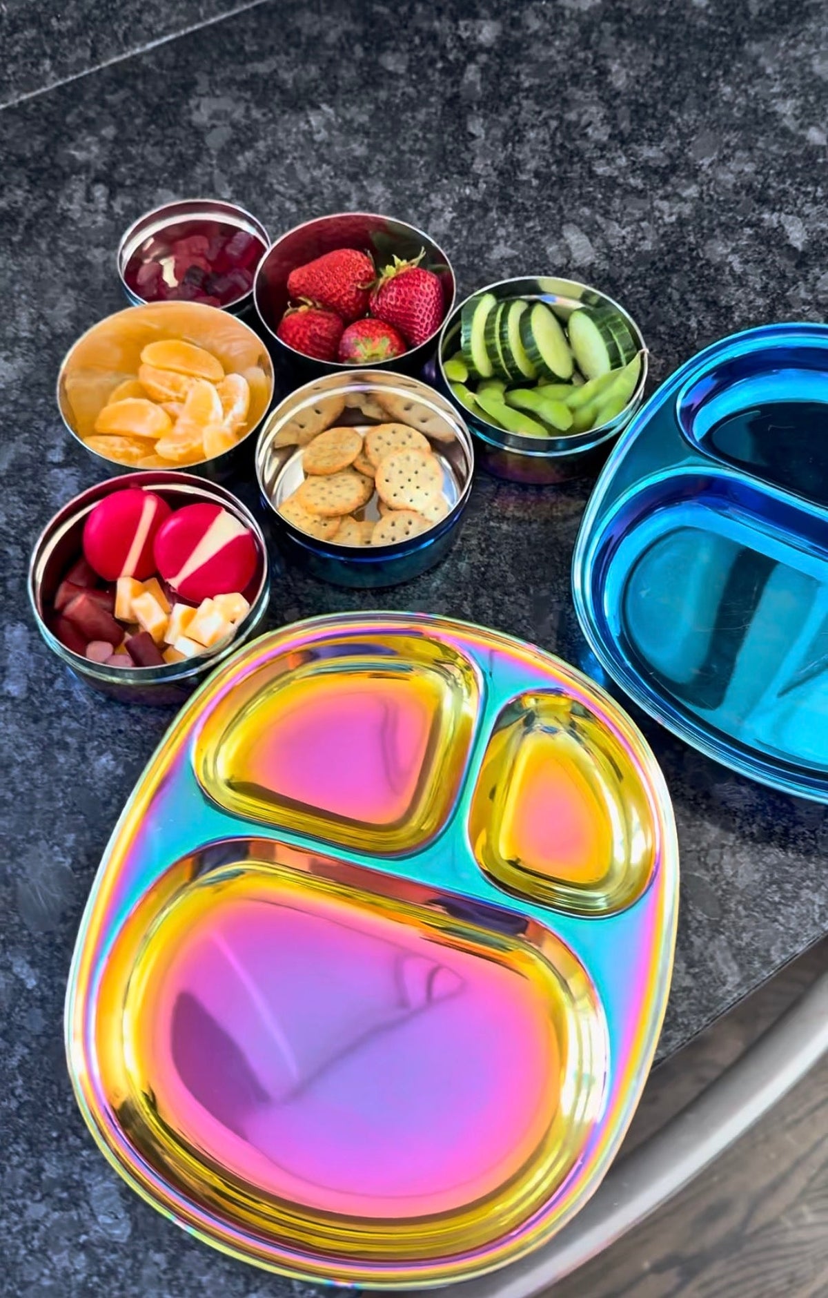 stainless steel dishes