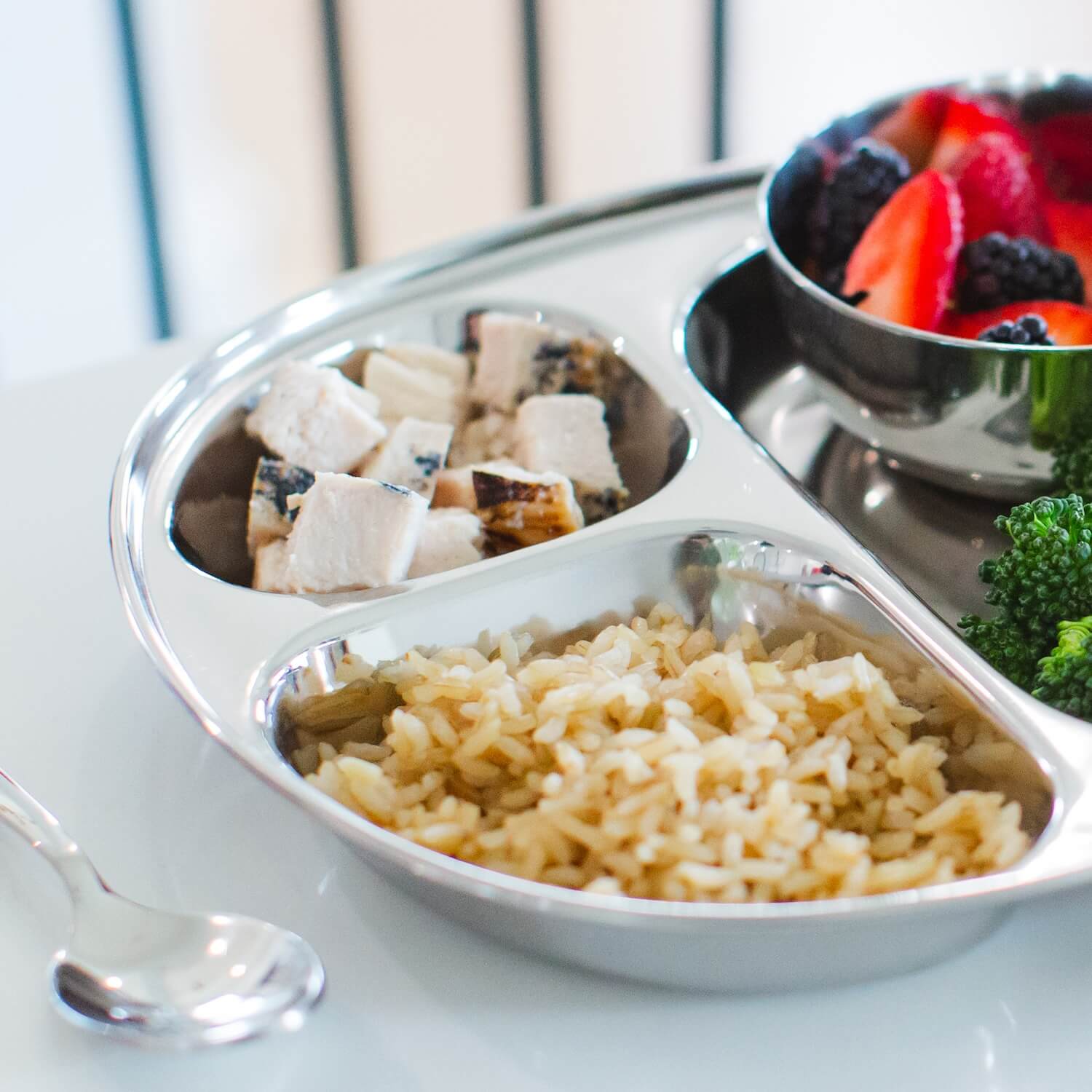 stainless steel dishes