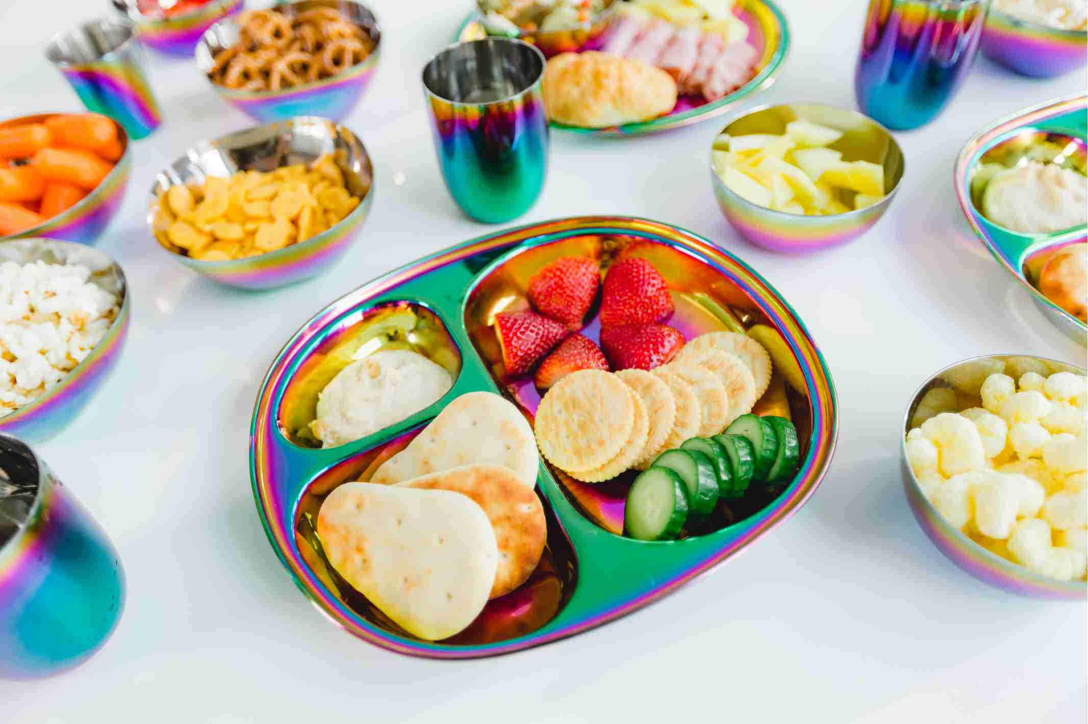 Recipes for Rainbow Plates | Meal Served on Rainbow Plate