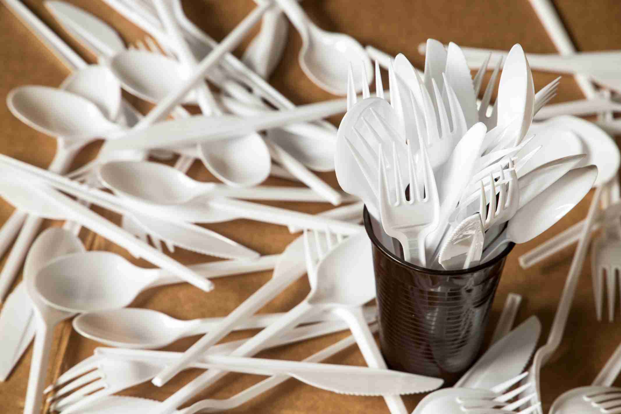 plastic utensils