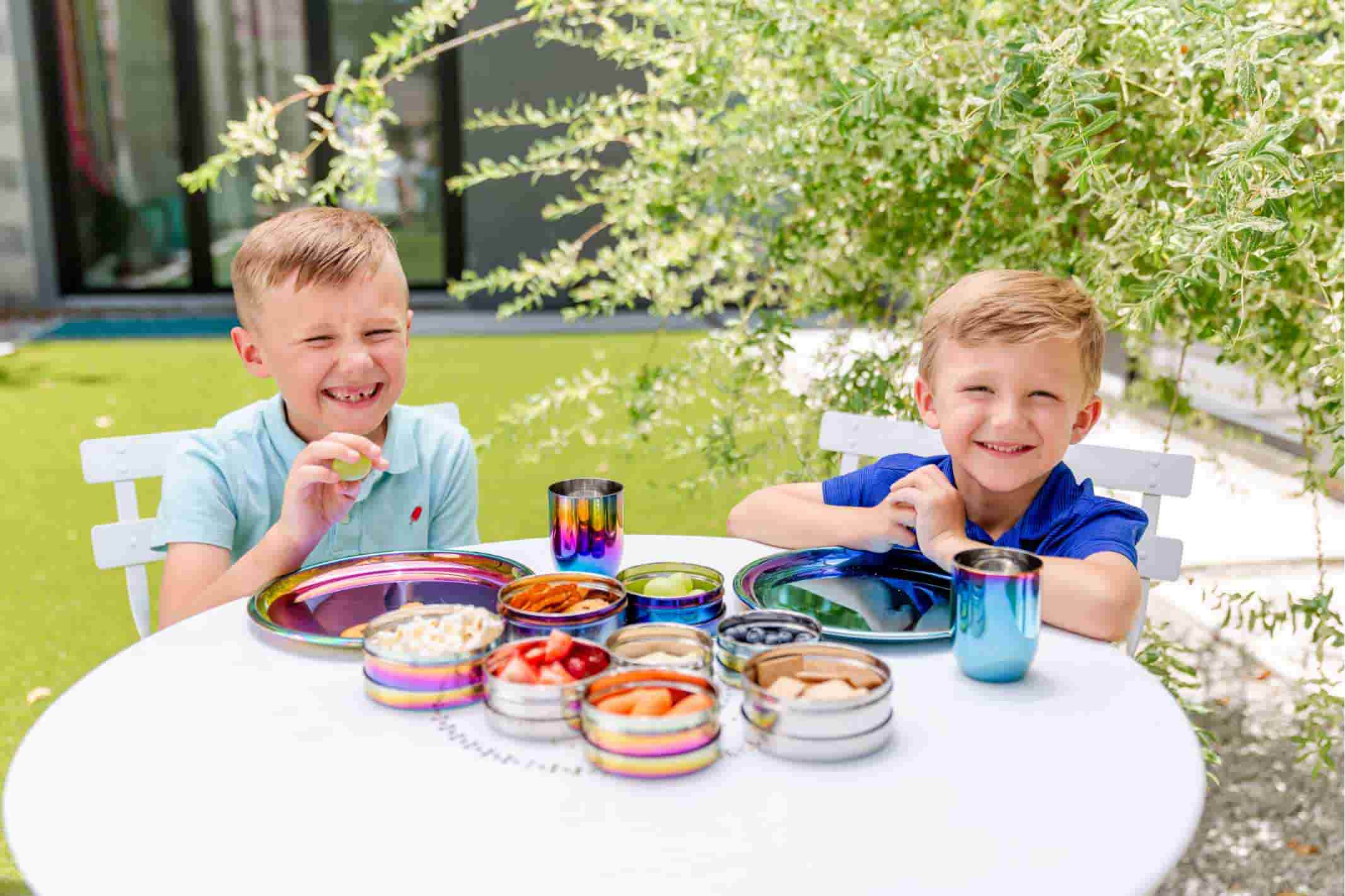 Mindful Eating for Kids | Kids Share Meal on Ahimsa Dishware