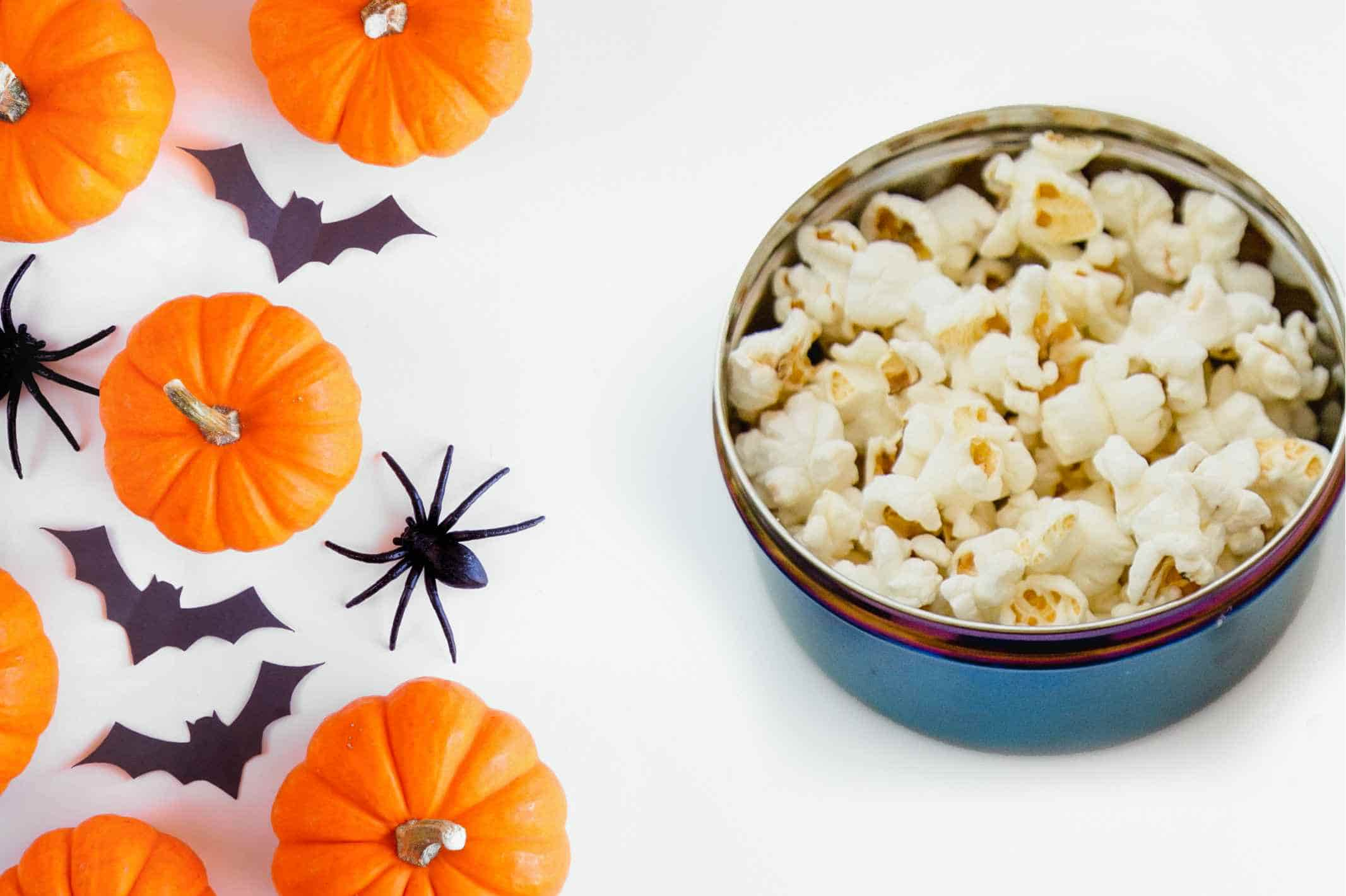 Sustainable Halloween Ideas | Popcorn in Ahimsa Dishware