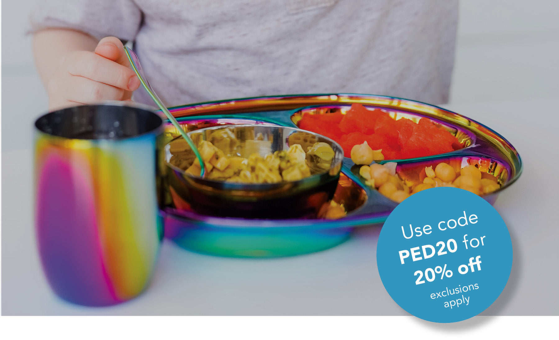 The most evidenced-based children's feeding tool on the market. Ahimsa's stainless steel dishes for kids and families. The best gifts for the little ones you love. PED20 for 20% off excludes gift cards, family bundles and the movable meal collection. 