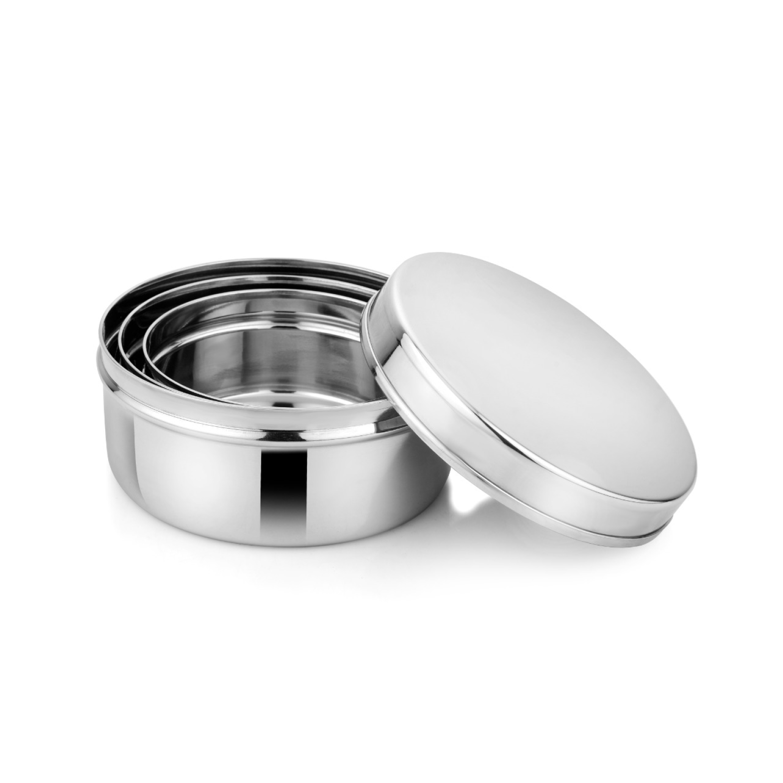 Sigma Container Set Ahimsa Stainless Steel Snack Container Set – Circle Trio (3 Sizes ...