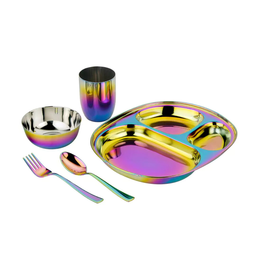 stainless steel mindful mealtime set