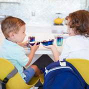 Rainbow, Blue and Classic Smart Snacking Bowls, 12 ounces. Sold in single and 4 packs