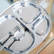 Compartment plate, bowl, cup, fork and spoon