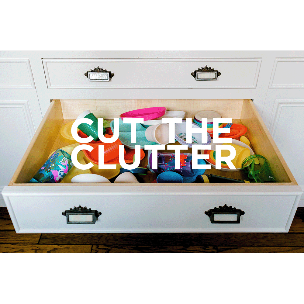 Declutter your kitchen cabinets